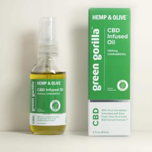 Green Gorilla Certified Organic Pure CBD Oil 1500 mg  - 2 oz