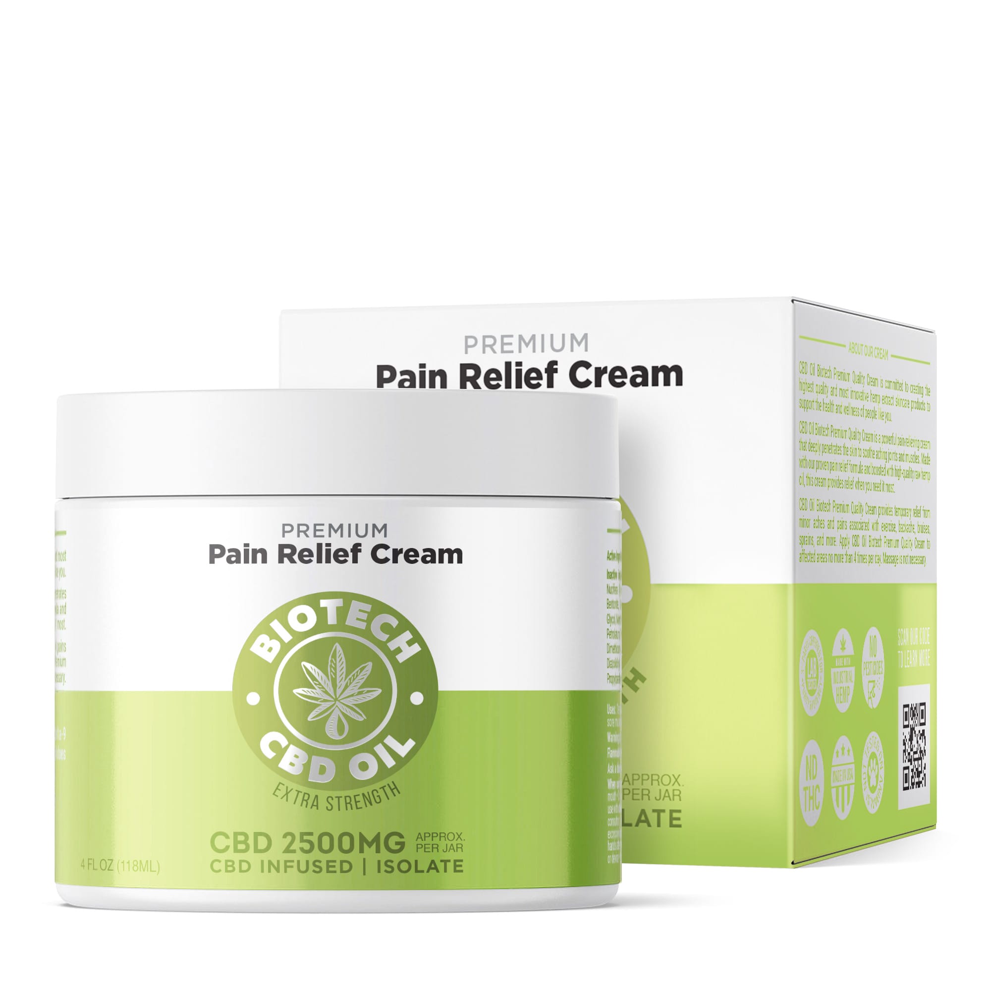 2500mg cbd pain relief cream 4oz biotech cbd 0