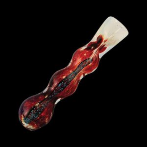 Frit Dichroic Glass Chillum Taster - Assorted Colors