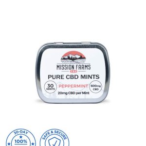 Pure CBD Peppermint Mints - 600mg CBD, 30 Count