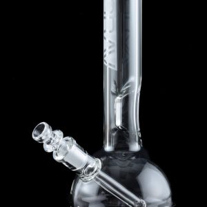 GRAV Small Round Base Water Pipe with Black Accents