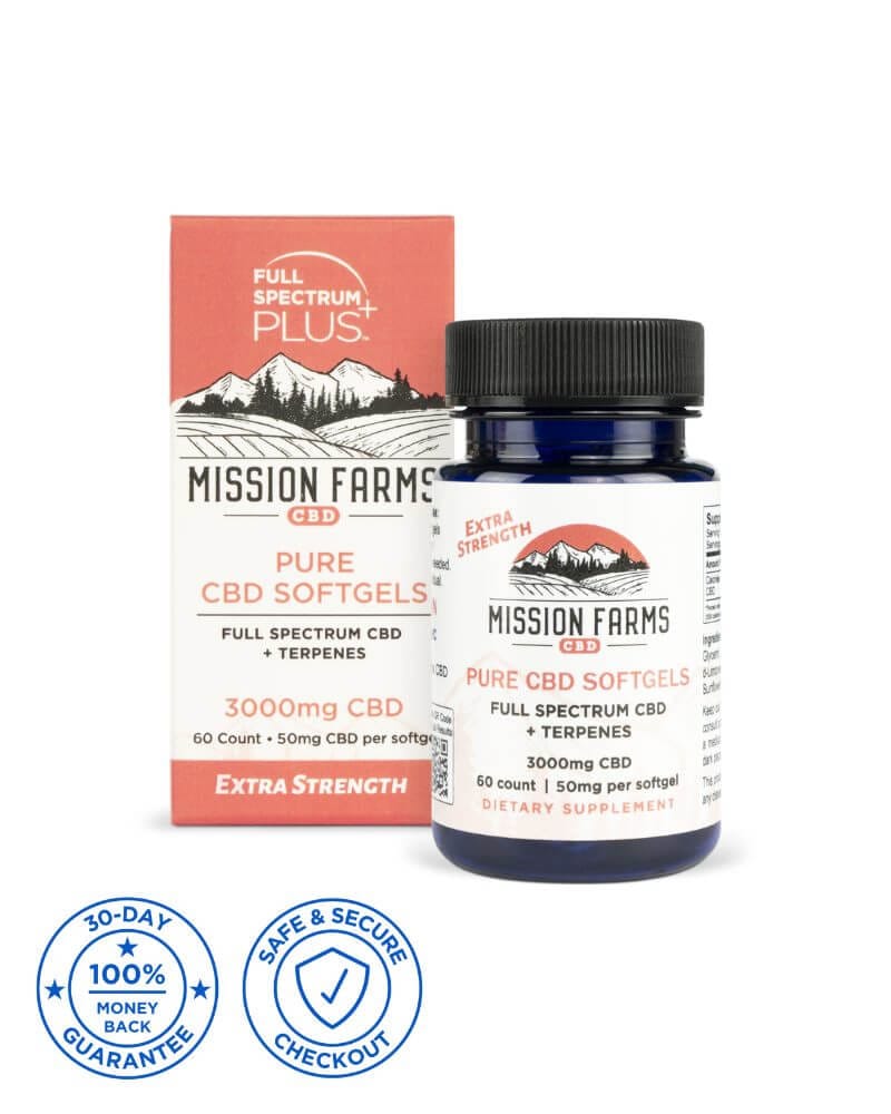 60 count Pure Softgels with badges