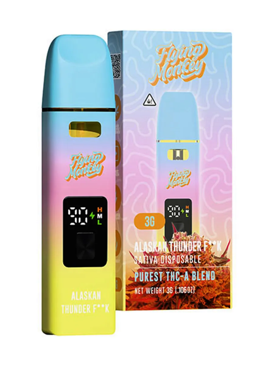 Alaskan Thunder Fk Flying Monkey Purest THC A Blend Disposable 3G