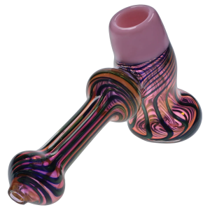 DHC Gold Fume Hammer Bubbler - 7 in. - Pink
