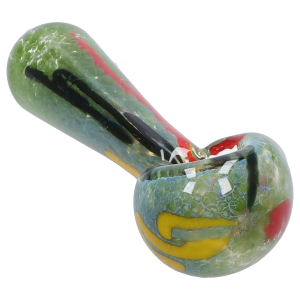 DHC Color Frit Spoon Pipe - 3 in. - Green