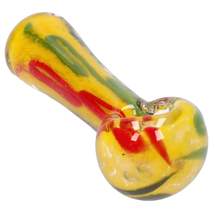 DHC Color Frit Spoon Pipe - 3 in. - Yellow