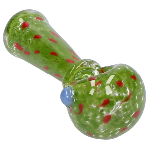DHC Frit with Twisted Mouthpiece Spoon Pipe - 4 in. - Green