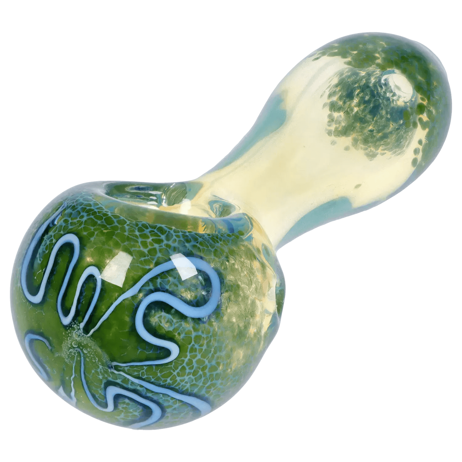 DHC Frit Fumed with Piping Spoon Pipe - 2.5 in.