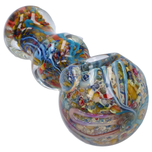 DHC Fancy Frit Spoon Pipe - 3.5 in. - Confetti