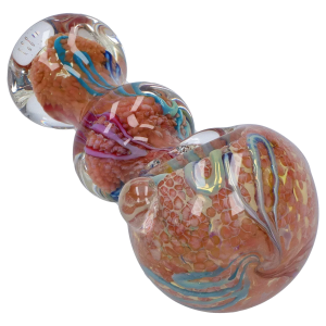 DHC Fancy Frit Spoon Pipe - 3.5 in. - Milky Pink