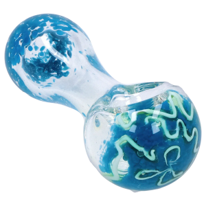 DHC Twisting Stripe Spoon Pipe - 2.5 in. - Blue