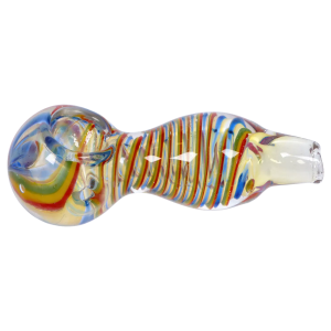 DHC Twisting Stripe Spoon Pipe - 2.5 in.