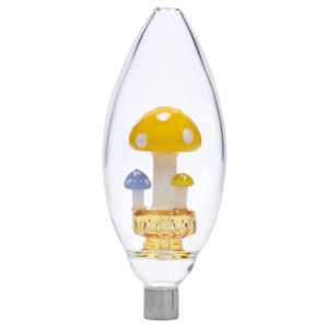 DHC Egg with Mushroom Perc Nectar Collector - 14mm - Yellow