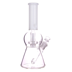 DHC Color UFO Perc Beaker Bong - 8.5 in. - White