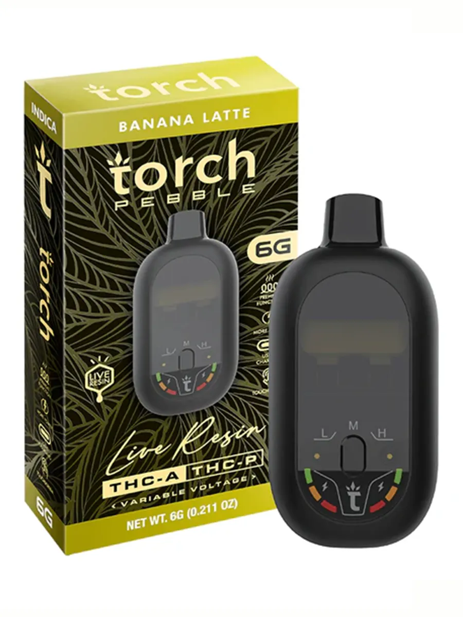 Banana Latte Torch Pebble Live Resin Disposable 6G