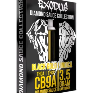 Black Gold Exodus CB9A+THCA+THCP Diamond Sauce Cartridge 3.5G