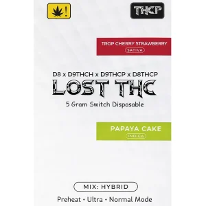 Trop Cherry Strawberry | Papaya Cake Lost THC Switch THCP Disposable 5G