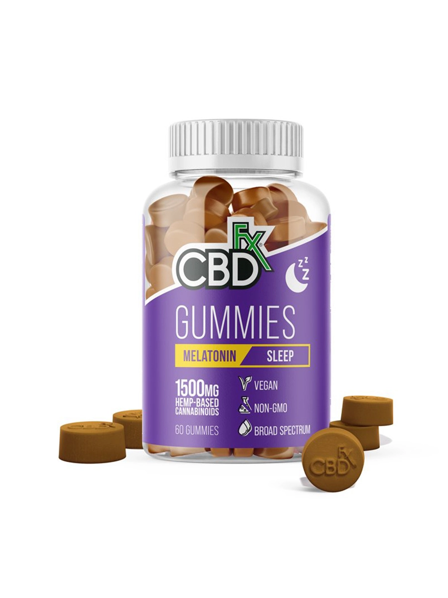 CBD FX Gummies 60ct Bottle melatonin