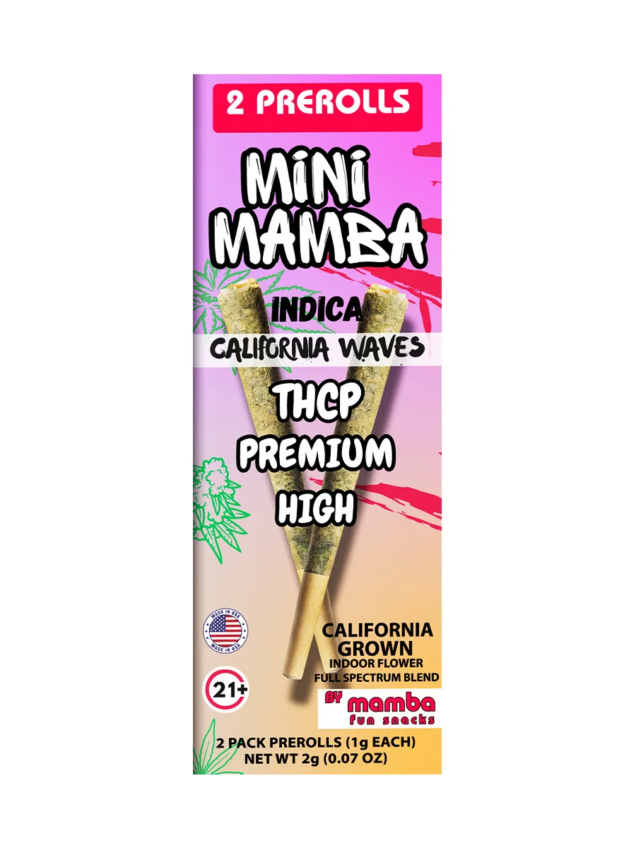 California Waves Mini Mamba Full Spectrum Blend Pre Roll 2ct
