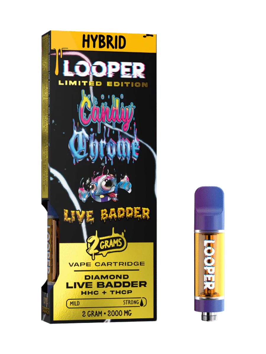 Candy Chrome Looper Limited Edition Diamond Live Badder HHCTHC P Vape 2G