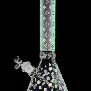 Designer Floral Diamond Print Bong