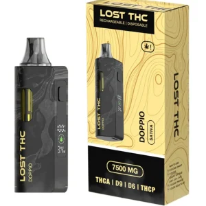 Doppio Lost THC V2 THC-A Disposable Black Edition 7.5G