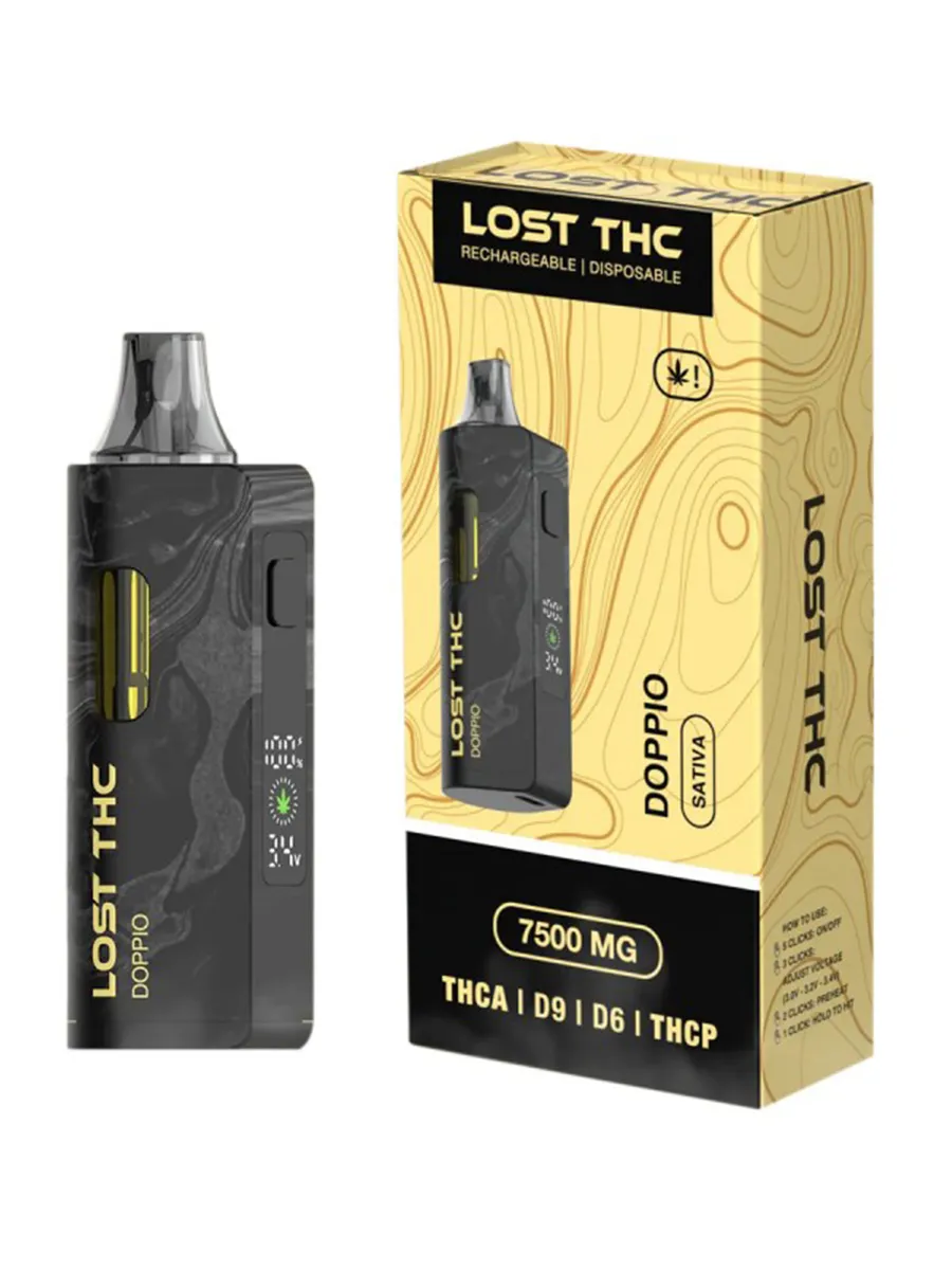 Doppio Lost THC V2 THC-A Disposable Black Edition 7.5G