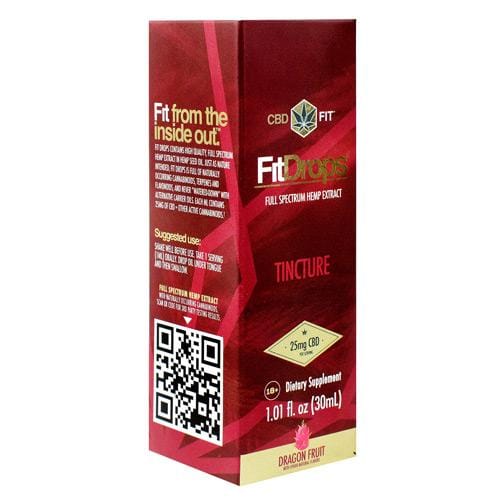 CBDfit CBD Tincture Fit Drops (Dragon fruit flavor) 30 ml