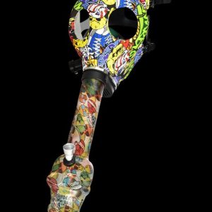 Gas Mask with Acrylic Water Pipe
