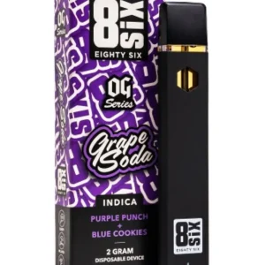 Grape Soda 8SIX OG Series Delta 8 THC Disposable 2G