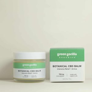 Green Gorilla organic botanical cbd balm 750mg tall op