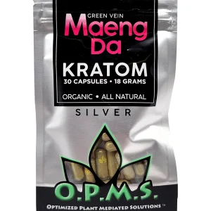 Green Maeng Da OPMS Silver Kratom Capsules 30ct