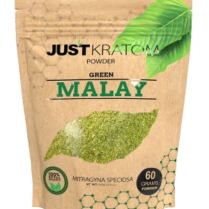 Green Malay Just Kratom Mitragyna Speciosa Powder 60g