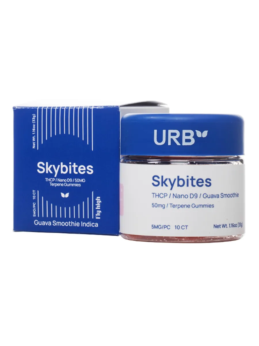 Guava Smoothie URB Mile High Skybites THCP Nano D9 Gummies 10ct 5MG