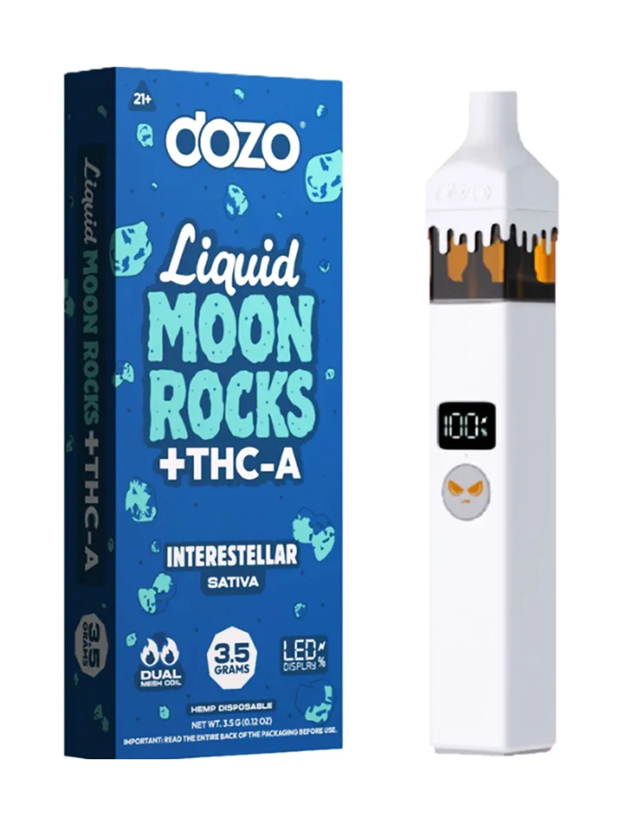 Interstellar DOZO Liquid Moon Rocks THCA Disposables 3 1