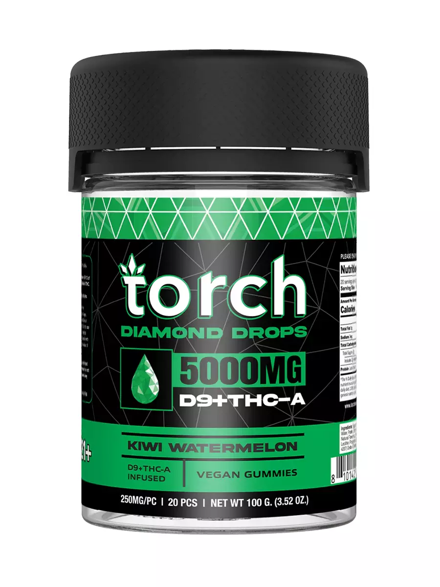 Kiwi Watermelon Torch diamond drops 5000mg D9THC A