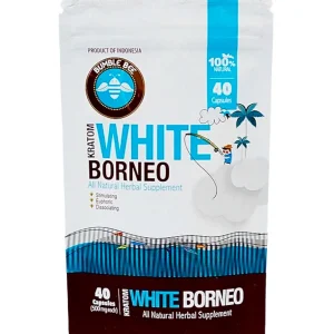 Bumble Bee White Borneo Kratom Capsules 40pcs