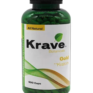 Krave Botanicals Gold Kratom Capsules 500ct