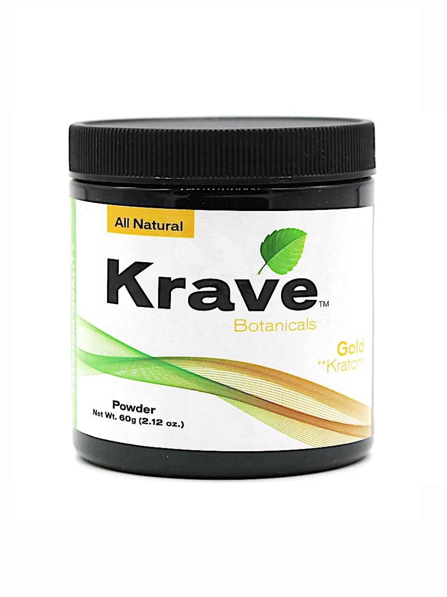 Krave Botanicals Gold Kratom Powder 60g 1