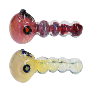 DHC Frit Head with Marbles Spoon Pipe - 5 in.