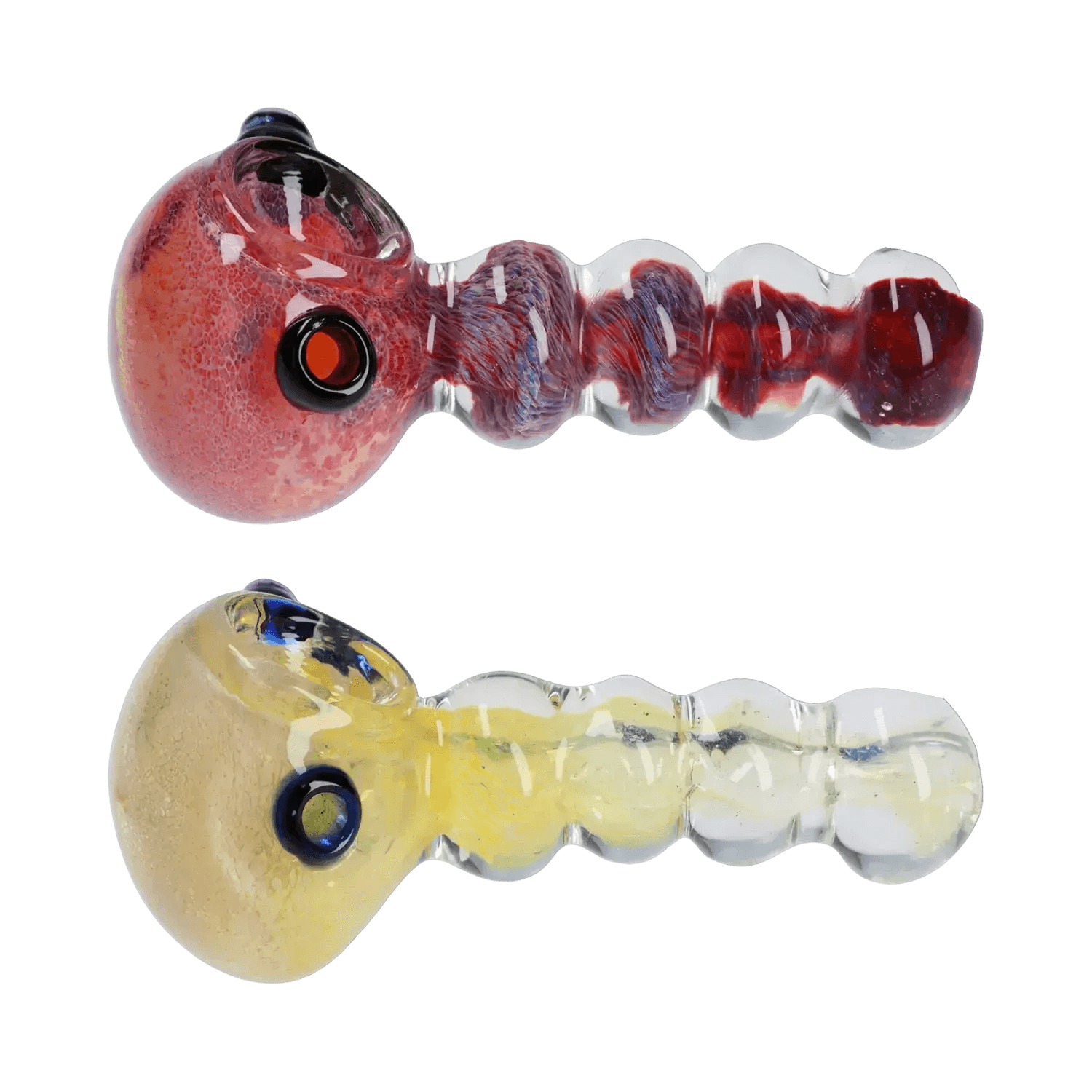 DHC Frit Head with Marbles Spoon Pipe - 5 in.