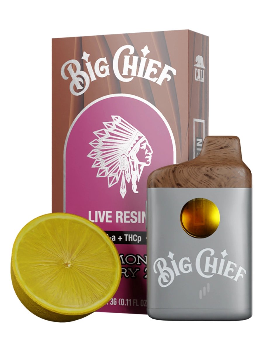 Lemon Berry Big Chief Live Resin THC ATHC P Disposable Vape 3G