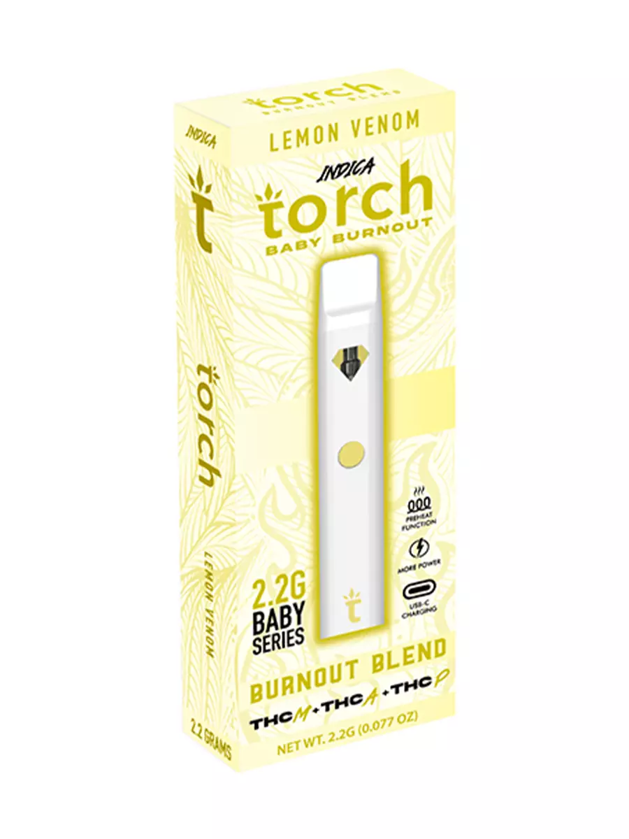 Lemon Venom Torch Baby Burnout Blend Disposable 2