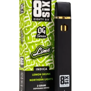 Lime 8SIX OG Series Delta 8 THC Disposable 2G