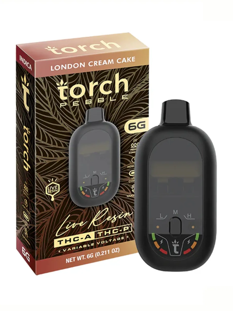 London Cream Cake Torch Pebble Live Resin Disposable 6G