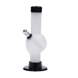 JM Plastics Mini Alien Base Acrylic Bong - 6 in. - White