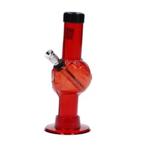 JM Plastics Mini Alien Base Acrylic Bong - 6 in. - Dark Red