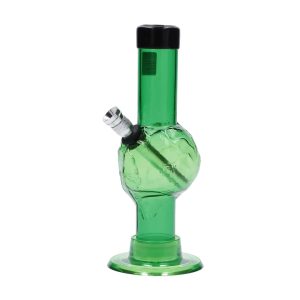 JM Plastics Mini Alien Base Acrylic Bong - 6 in. - Dark Green