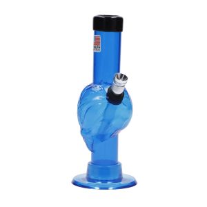 JM Plastics Mini Alien Base Acrylic Bong - 6 in. - Dark Blue