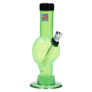 JM Plastics Mini Alien Base Acrylic Bong - 6 in. - Light Green